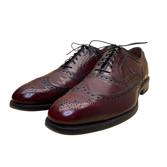 Allen Edmonds Men’s Brown Leather McAllister Wingtip Dress Shoes Size 10.5 B main image 8